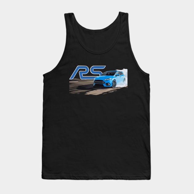 Ford Focus RS Rallye Sport Tank Top by cowtown_cowboy